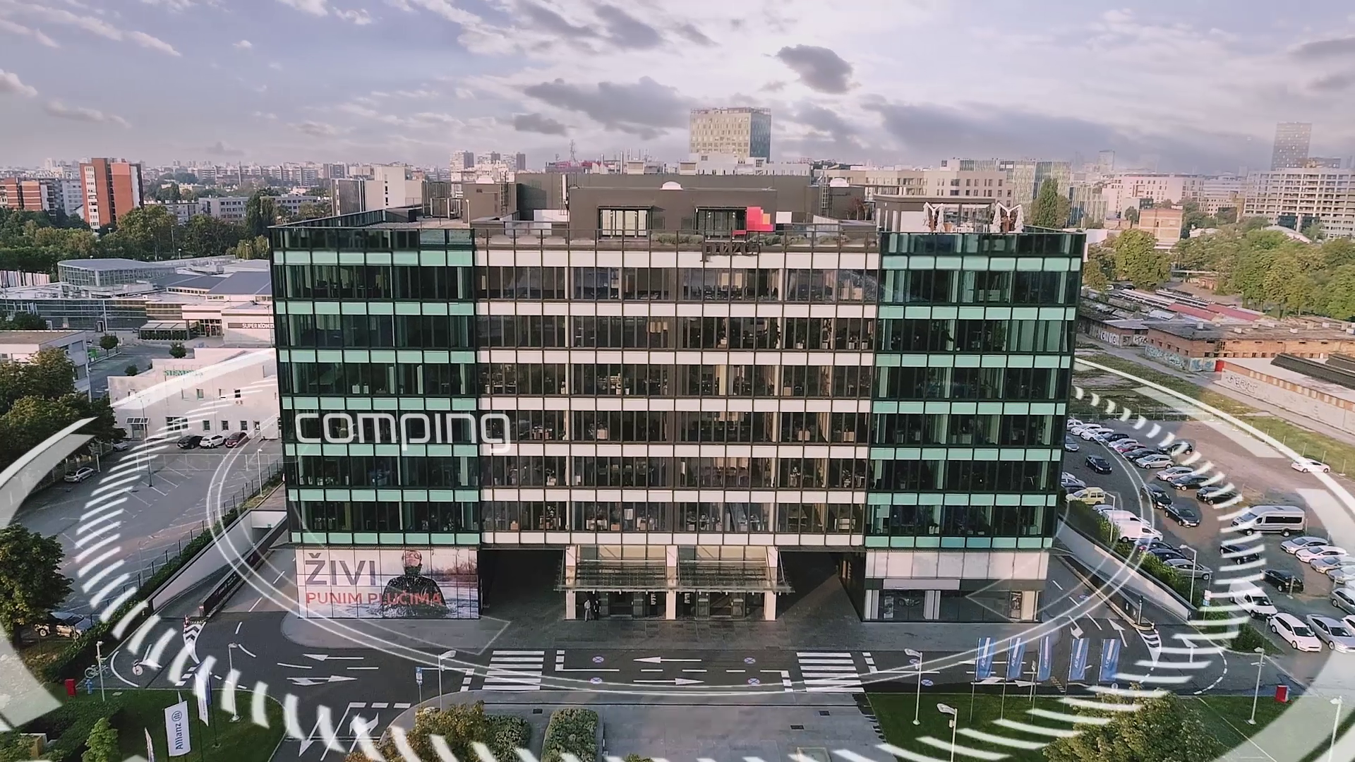 Comping corporate video